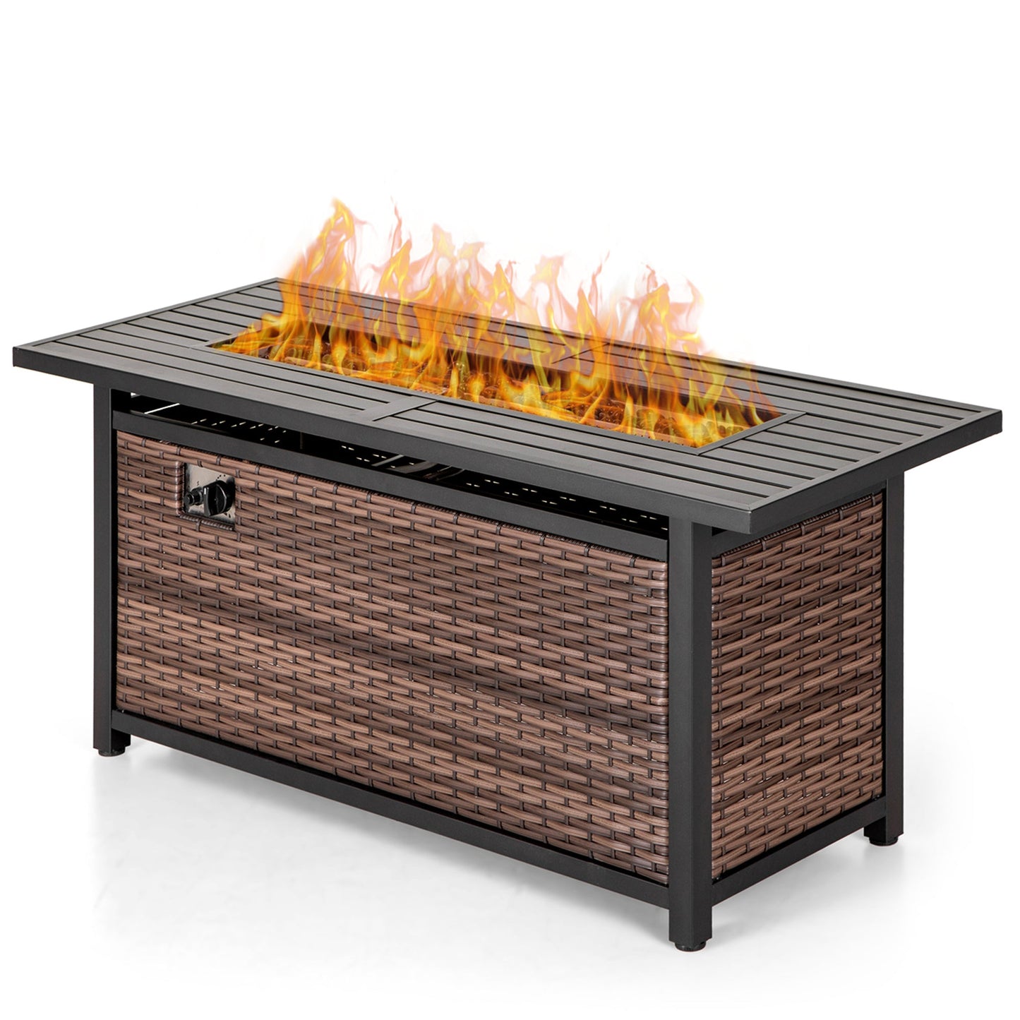 Sophia & William 50.6" Outdoor Propane Gas Fire Pit Table 50,000 BTU